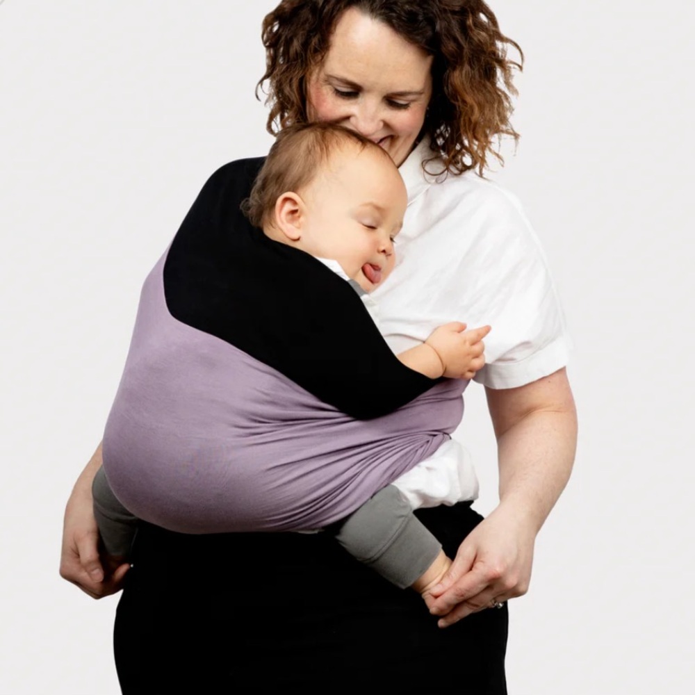 Zoberlo Black and Purple Mama's Bonding Comforter Carrier